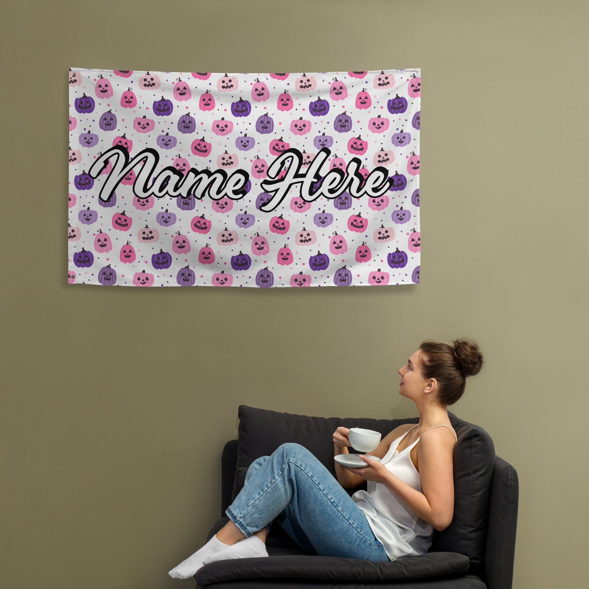 Custom Quote Banner | Personalized Pennant with Any Quote | Custom Quote Canvas Flag | Custom Wall Hanging | Wall Decor Art