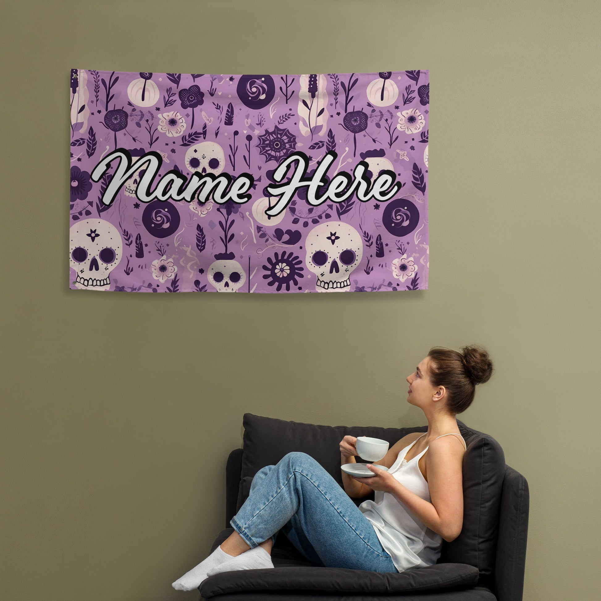 Custom Quote Banner | Personalized Pennant with Any Quote | Custom Quote Canvas Flag | Custom Wall Hanging | Wall Decor Art