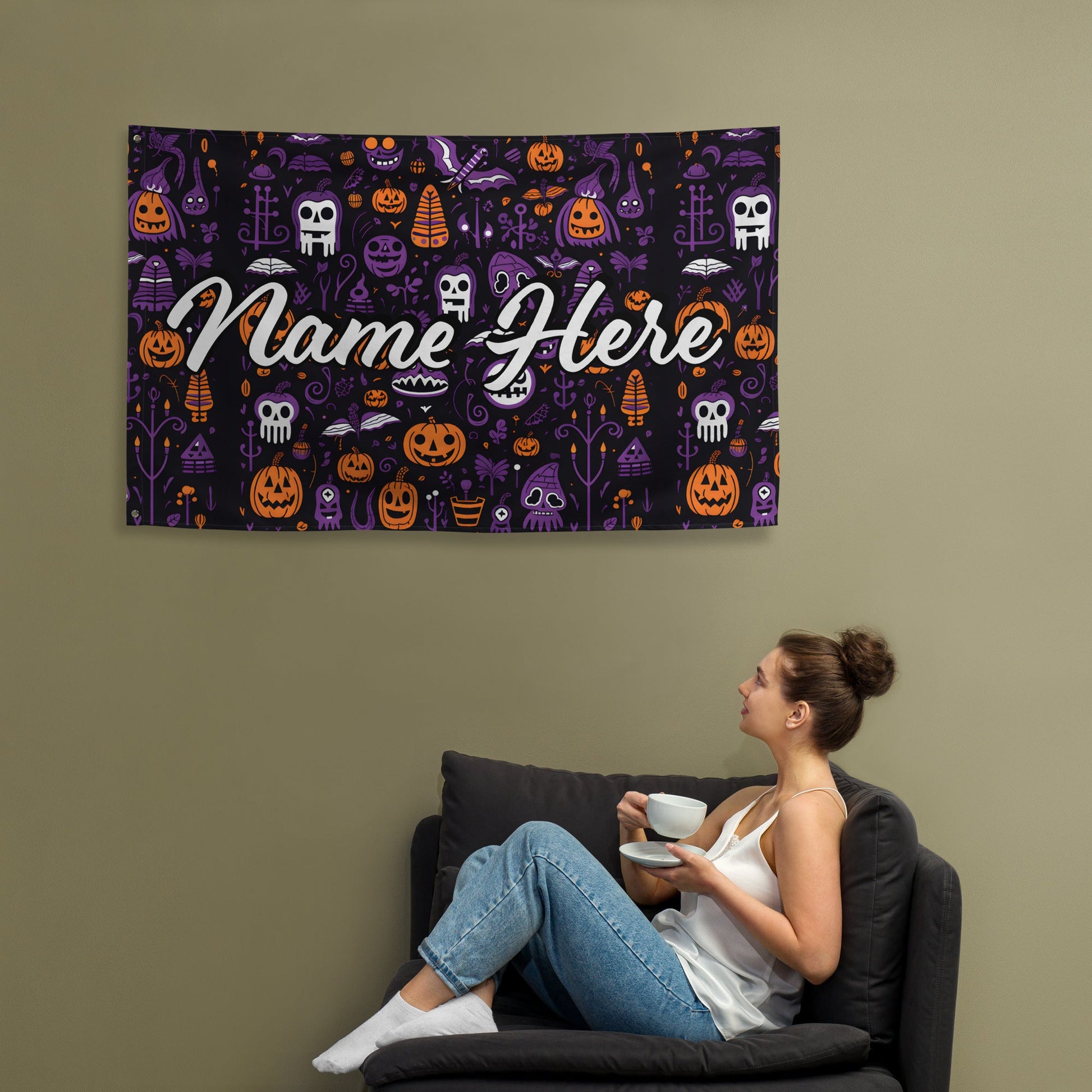 Custom Quote Banner | Personalized Pennant with Any Quote | Custom Quote Canvas Flag | Custom Wall Hanging | Wall Decor Art