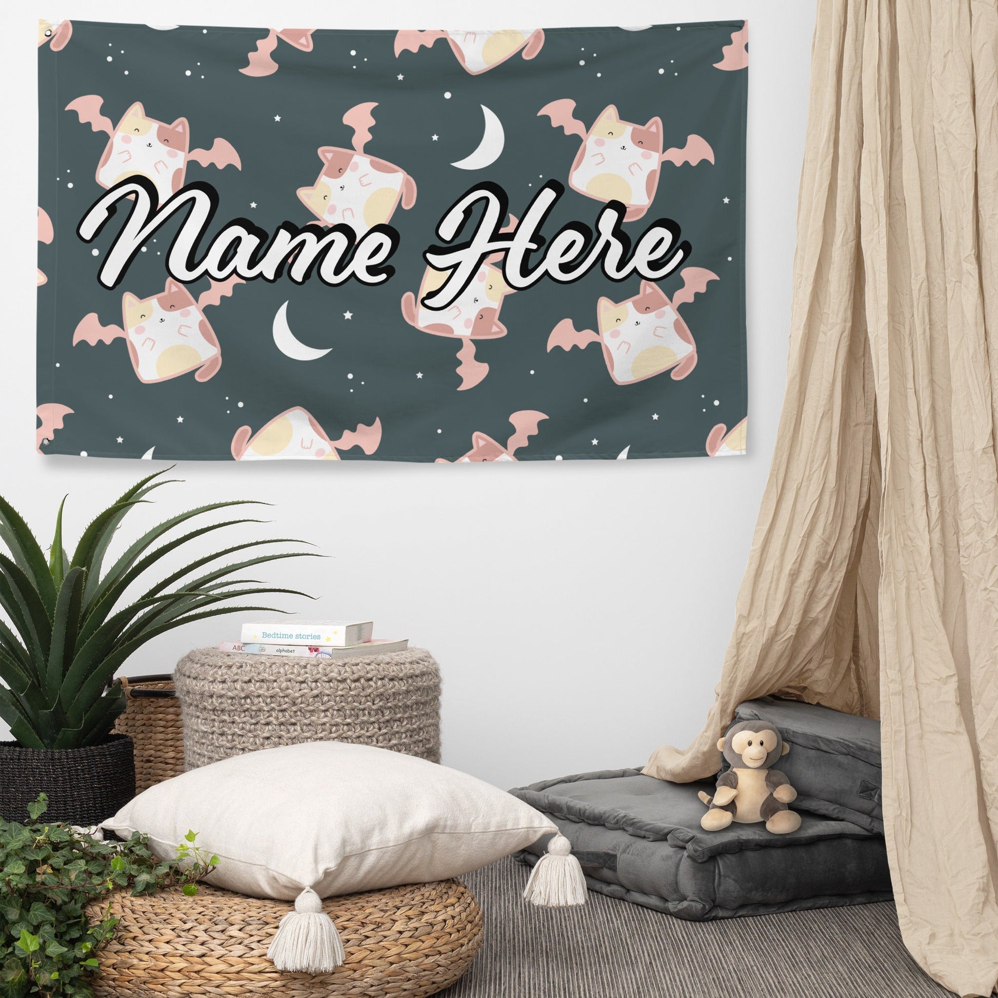 Custom Quote Banner | Personalized Pennant with Any Quote | Custom Quote Canvas Flag | Custom Wall Hanging | Wall Decor Art