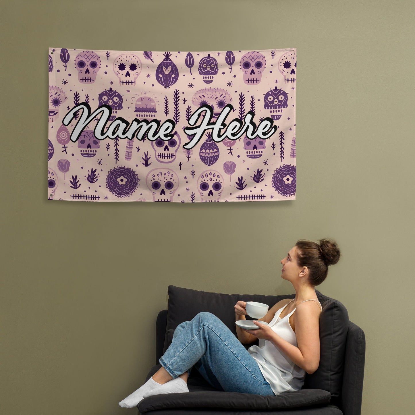 Custom Quote Banner | Personalized Pennant with Any Quote | Custom Quote Canvas Flag | Custom Wall Hanging | Wall Decor Art