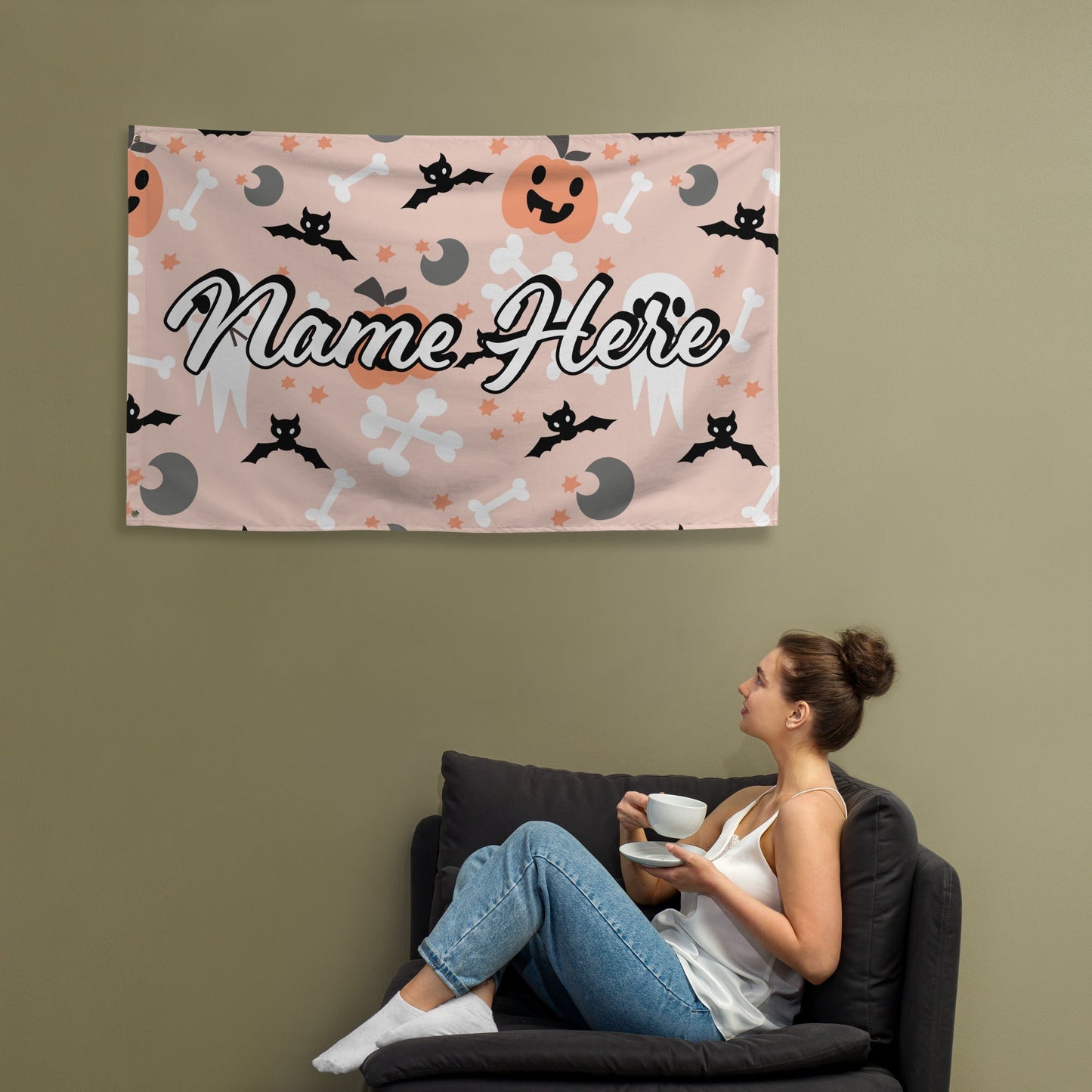 Custom Quote Banner | Personalized Pennant with Any Quote | Custom Quote Canvas Flag | Custom Wall Hanging | Wall Decor Art