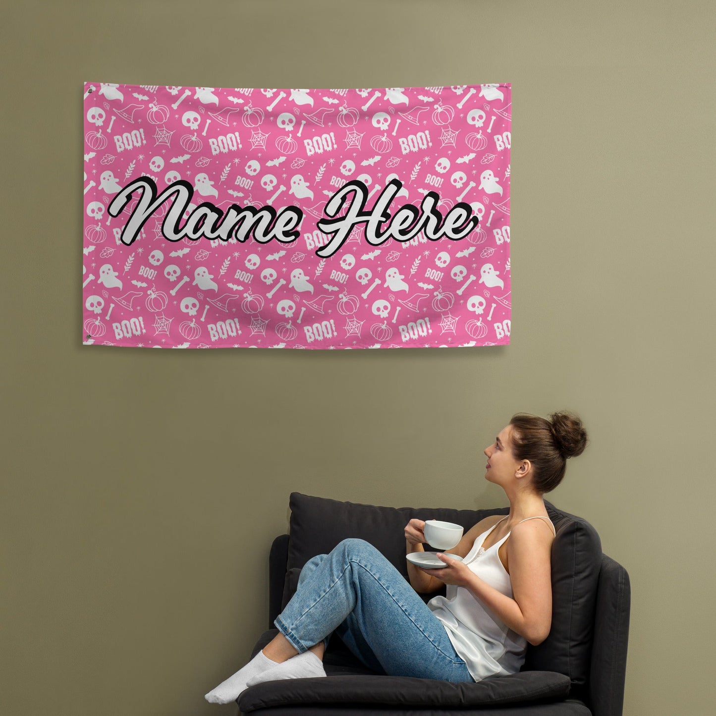 Custom Quote Banner | Personalized Pennant with Any Quote | Custom Quote Canvas Flag | Custom Wall Hanging | Wall Decor Art