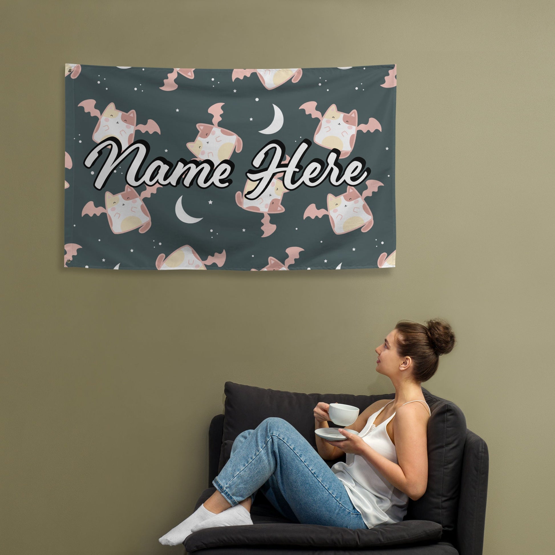 Custom Quote Banner | Personalized Pennant with Any Quote | Custom Quote Canvas Flag | Custom Wall Hanging | Wall Decor Art