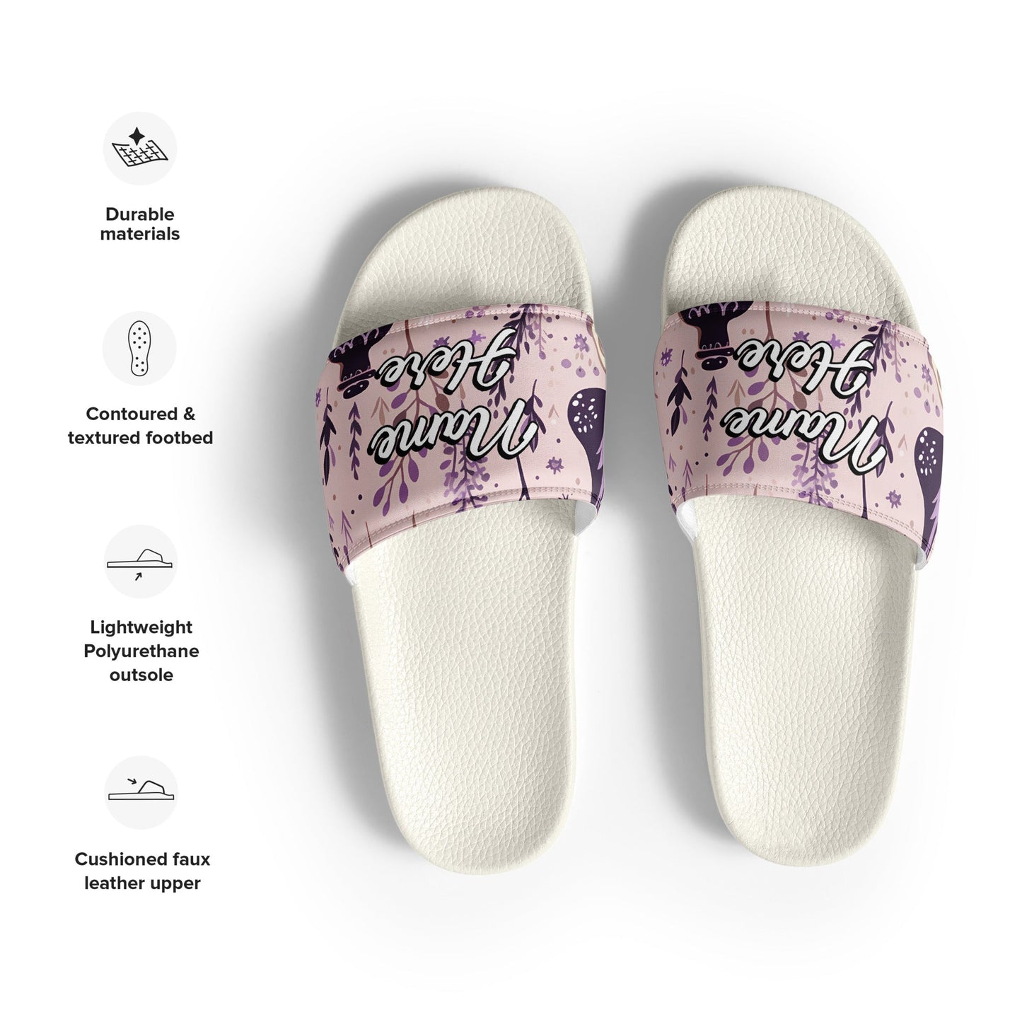 Custom Slides, Sandals for Womens | Personalized Custom Slides Flip Flops Sandals | Custom Spa Slipper Custom Slides