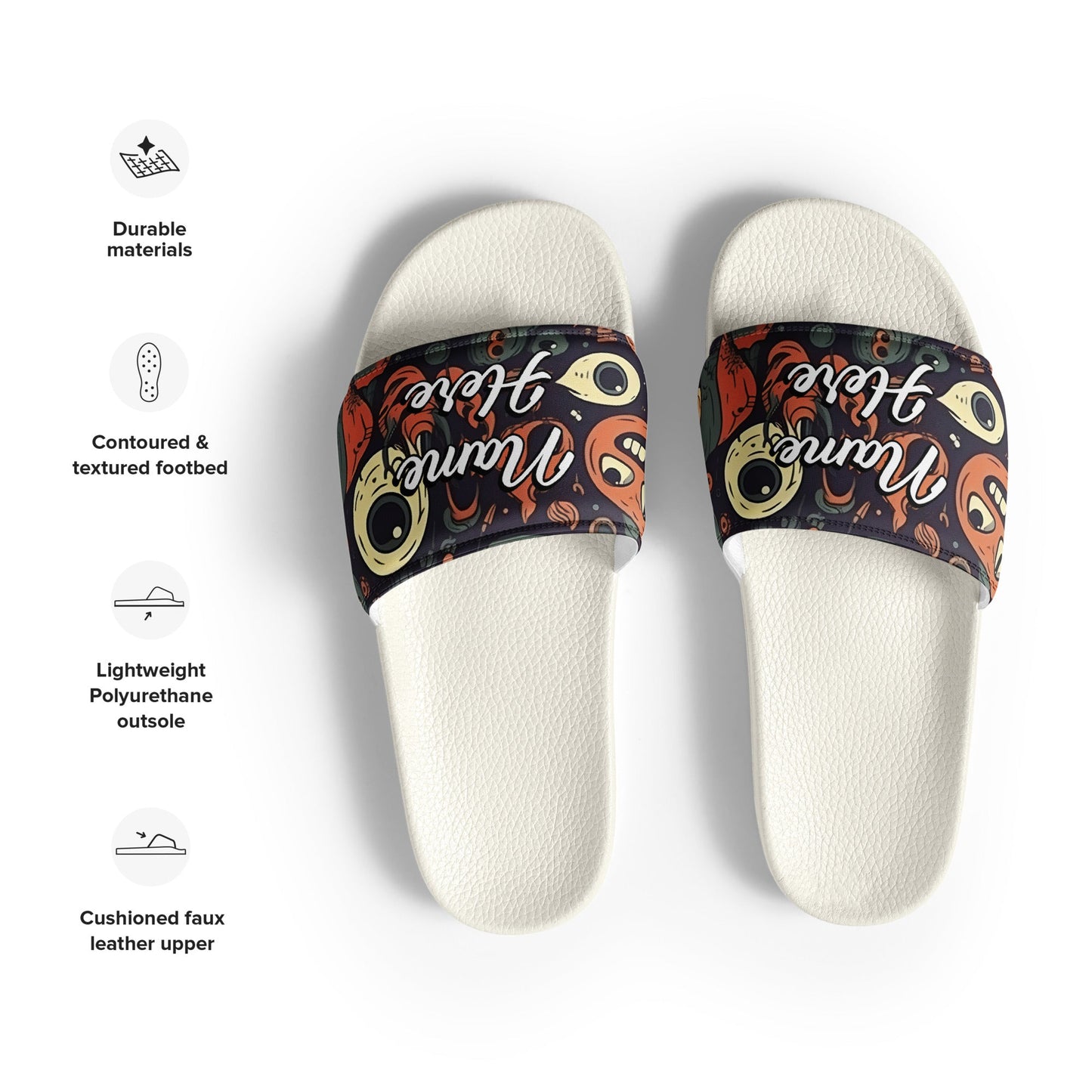 Custom Slides, Sandals for Womens | Personalized Custom Slides Flip Flops Sandals | Custom Spa Slipper Custom Slides