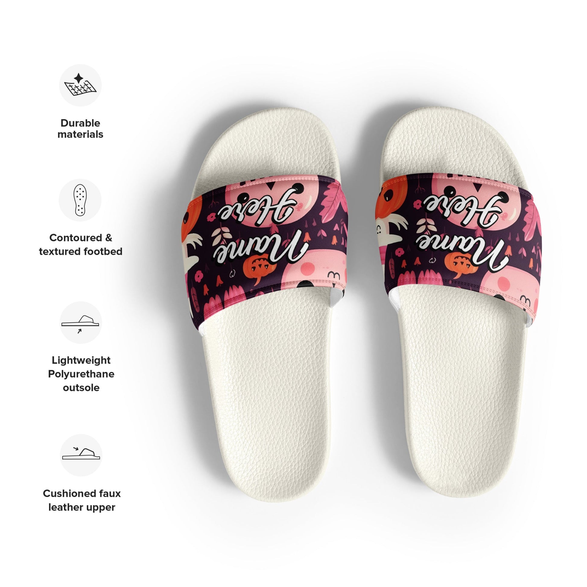 Custom Slides, Sandals for Womens | Personalized Custom Slides Flip Flops Sandals | Custom Spa Slipper Custom Slides