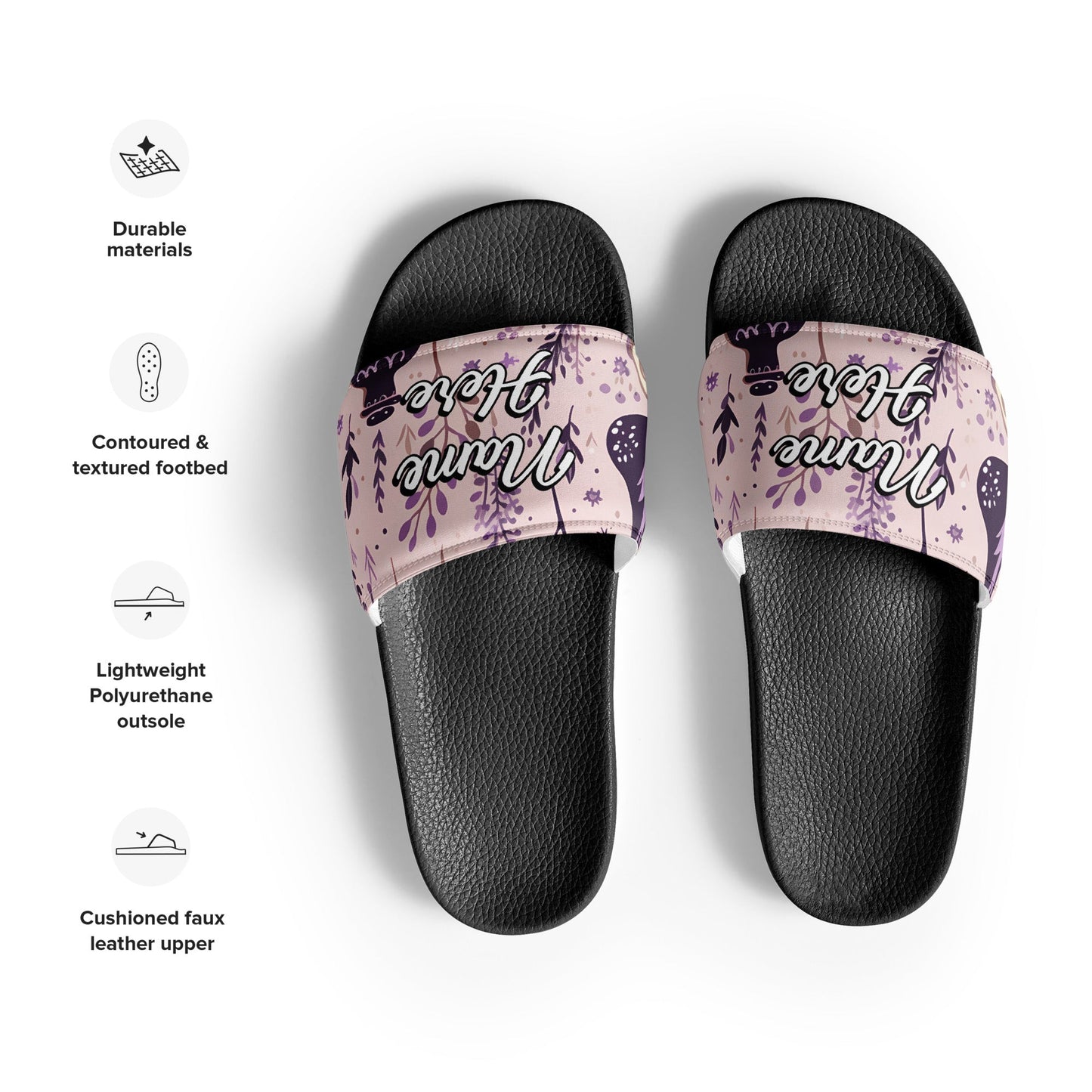 Custom Slides, Sandals for Womens | Personalized Custom Slides Flip Flops Sandals | Custom Spa Slipper Custom Slides