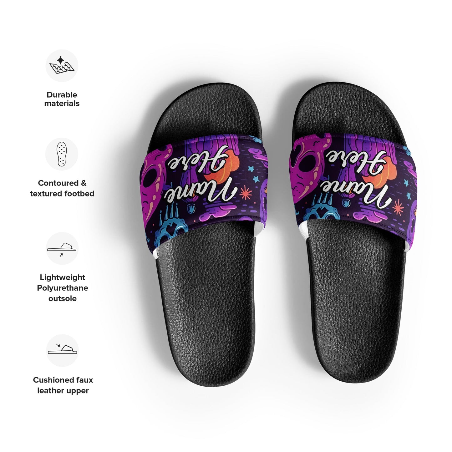 Custom Slides, Sandals for Womens | Personalized Custom Slides Flip Flops Sandals | Custom Spa Slipper Custom Slides