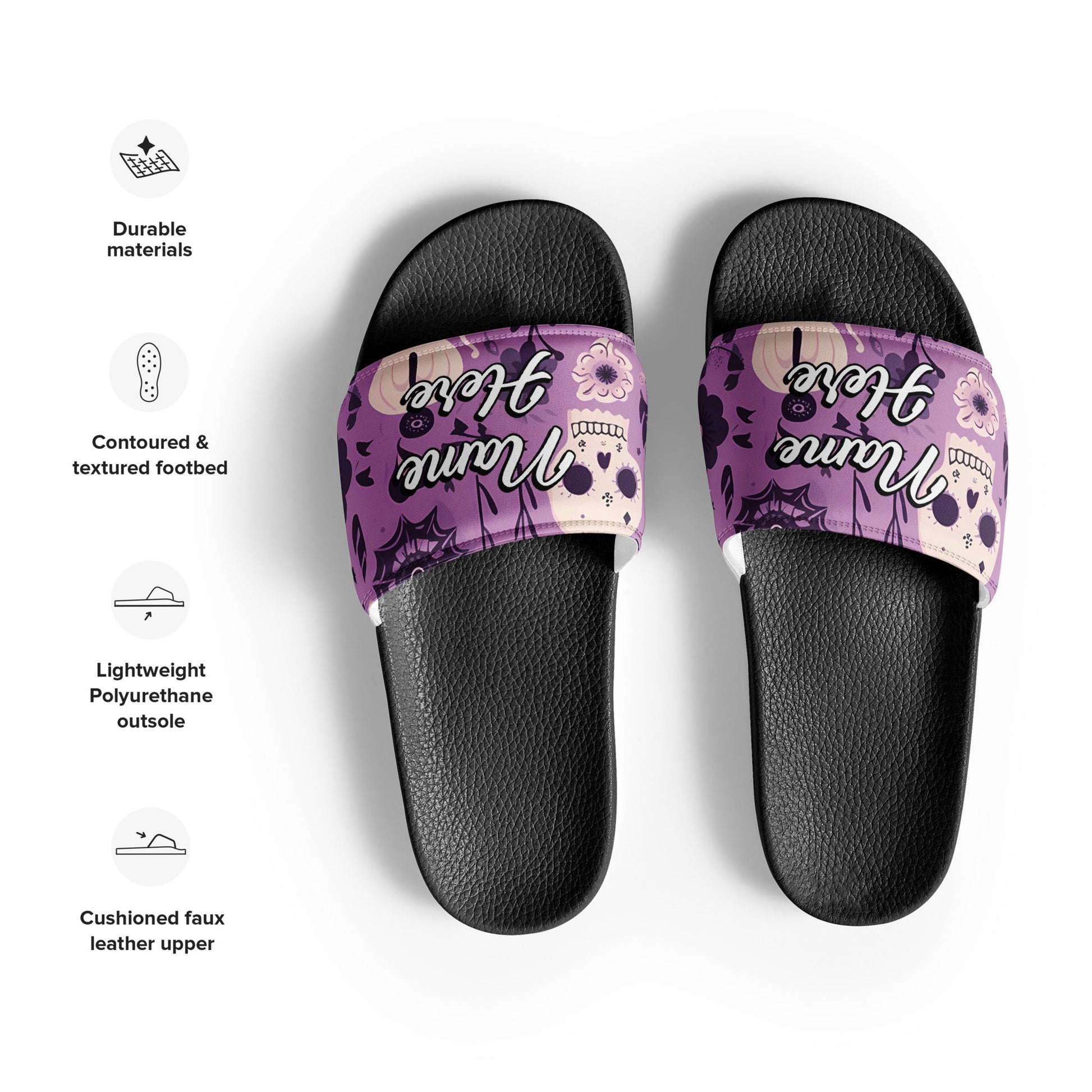 Custom Slides, Sandals for Womens | Personalized Custom Slides Flip Flops Sandals | Custom Spa Slipper Custom Slides