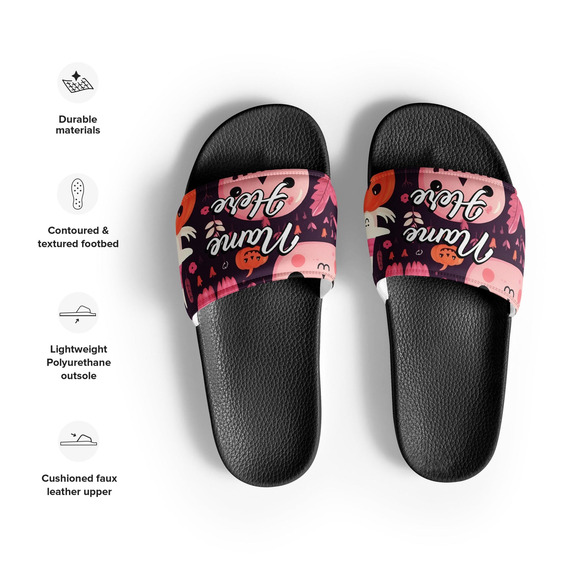 Custom Slides, Sandals for Womens | Personalized Custom Slides Flip Flops Sandals | Custom Spa Slipper Custom Slides