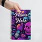 Custom Text, Name Spiral Notebook | Personalized Daybook Journal | Custom Notepad Text Journal | Customized Covered Book | Custom Diary