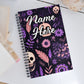 Custom Text, Name Spiral Notebook | Personalized Daybook Journal | Custom Notepad Text Journal | Customized Covered Book | Custom Diary