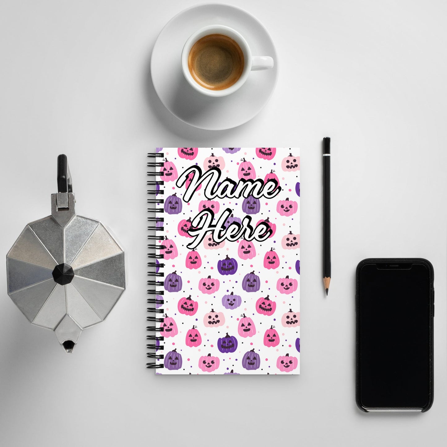 Custom Text, Name Spiral Notebook | Personalized Daybook Journal | Custom Notepad Text Journal | Customized Covered Book | Custom Diary