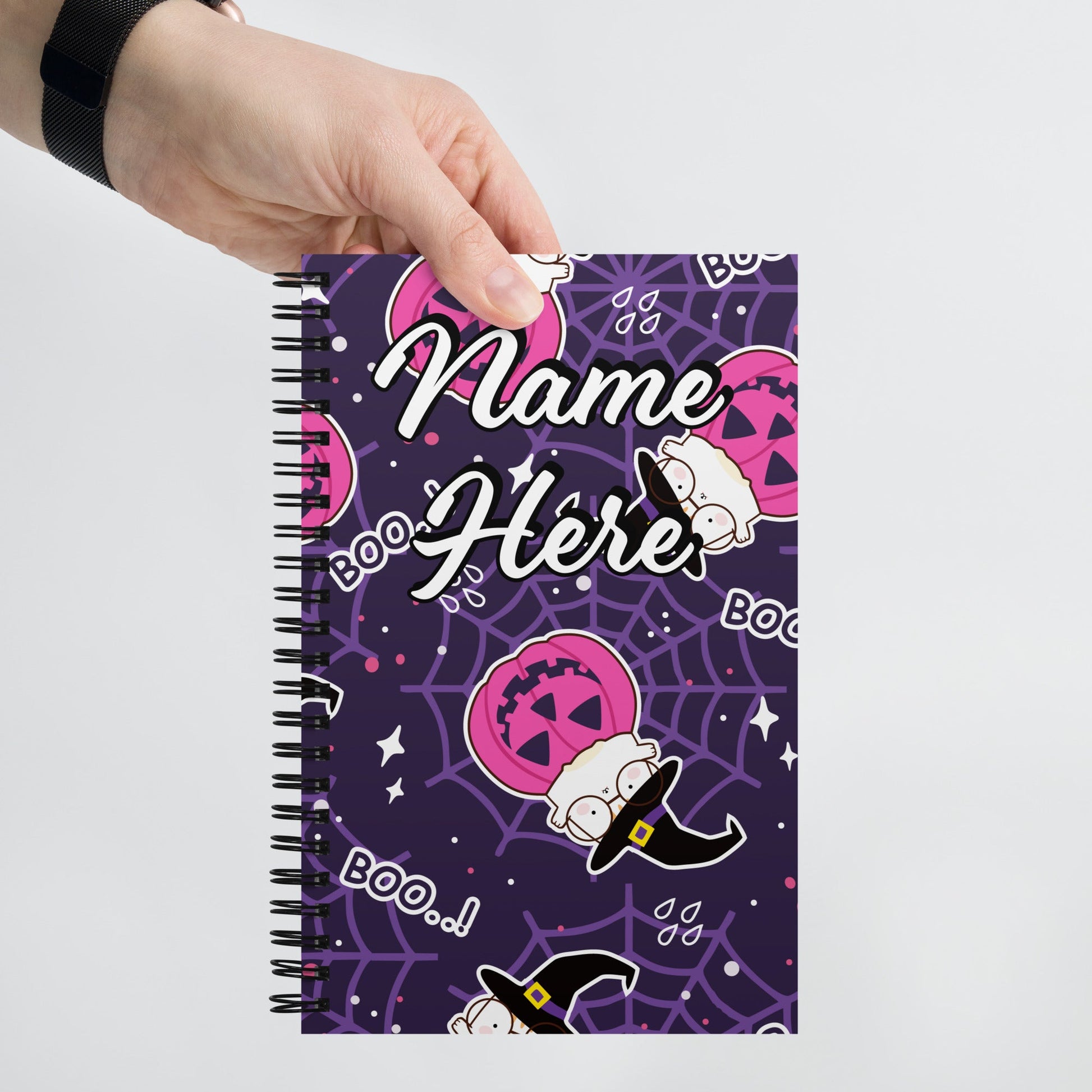 Custom Text, Name Spiral Notebook | Personalized Daybook Journal | Custom Notepad Text Journal | Customized Covered Book | Custom Diary