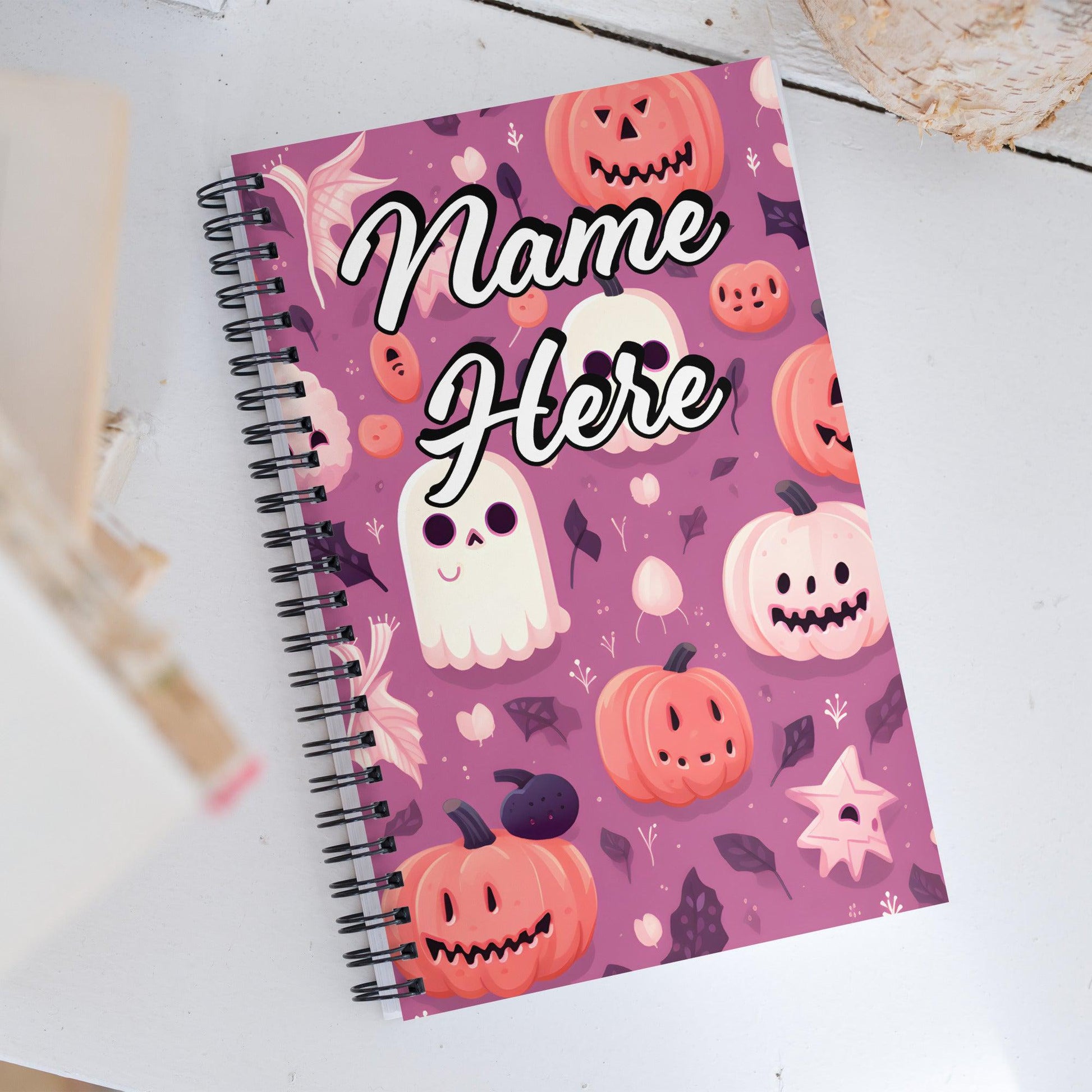 Custom Text, Name Spiral Notebook | Personalized Daybook Journal | Custom Notepad Text Journal | Customized Covered Book | Custom Diary