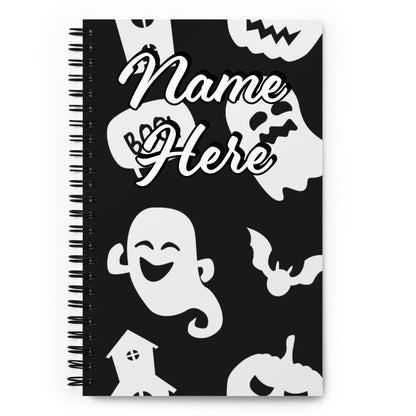 Custom Text, Name Spiral Notebook | Personalized Daybook Journal | Custom Notepad Text Journal | Customized Covered Book | Custom Diary