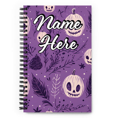 Custom Text, Name Spiral Notebook | Personalized Daybook Journal | Custom Notepad Text Journal | Customized Covered Book | Custom Diary