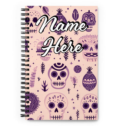 Custom Text, Name Spiral Notebook | Personalized Daybook Journal | Custom Notepad Text Journal | Customized Covered Book | Custom Diary