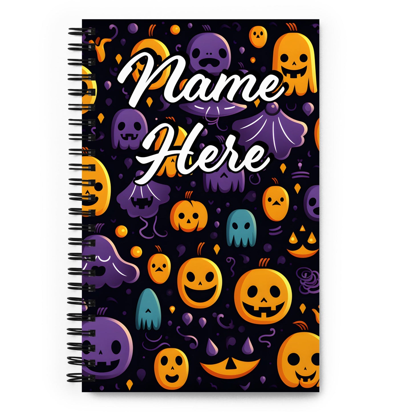 Custom Text, Name Spiral Notebook | Personalized Daybook Journal | Custom Notepad Text Journal | Customized Covered Book | Custom Diary