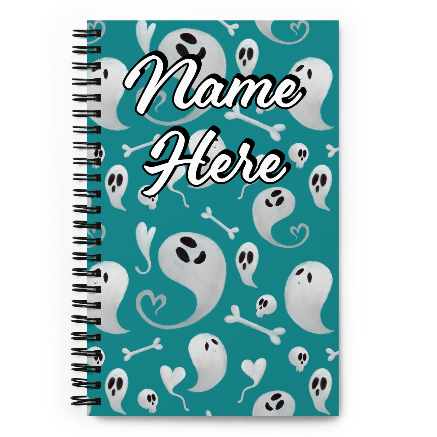 Custom Text, Name Spiral Notebook | Personalized Daybook Journal | Custom Notepad Text Journal | Customized Covered Book | Custom Diary