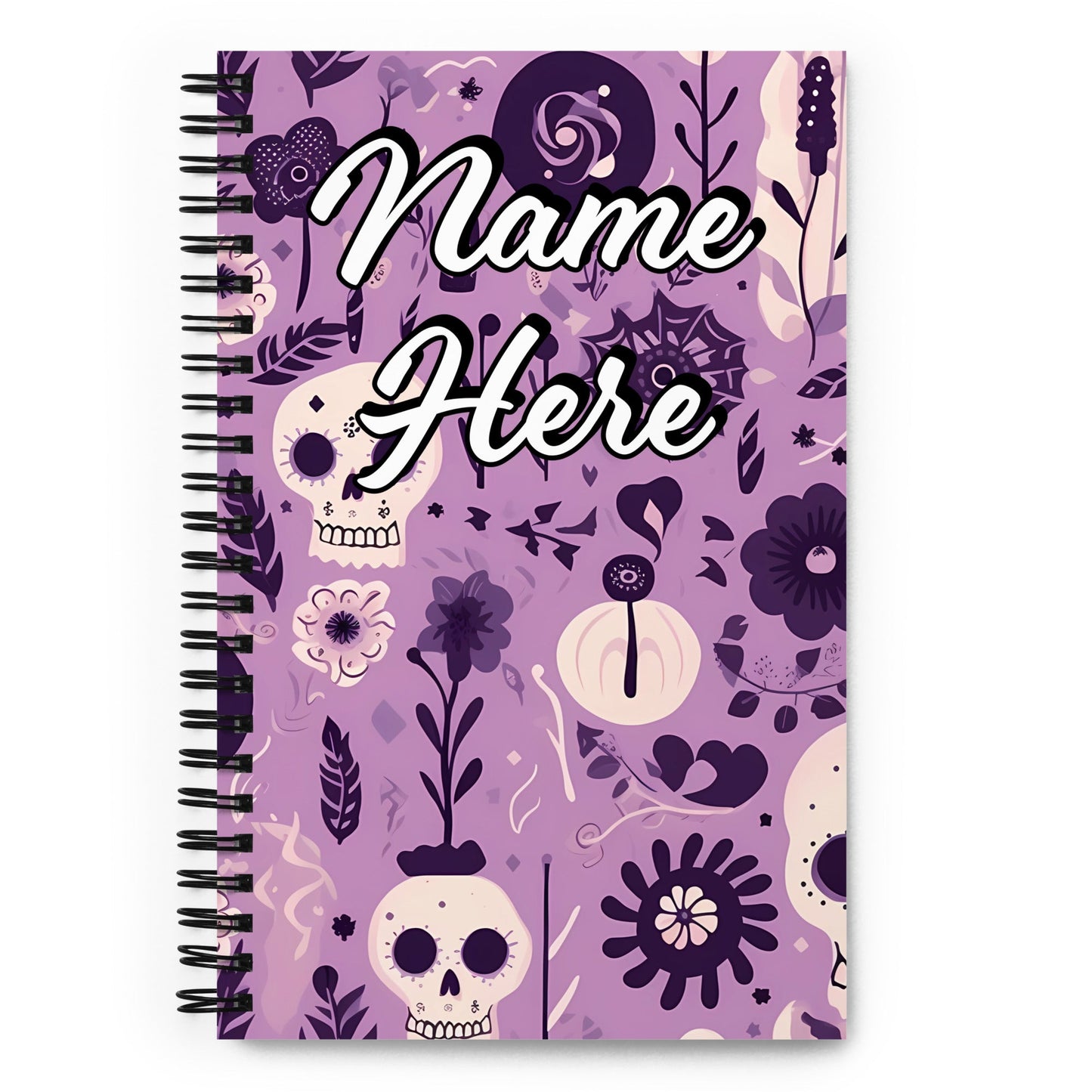 Custom Text, Name Spiral Notebook | Personalized Daybook Journal | Custom Notepad Text Journal | Customized Covered Book | Custom Diary