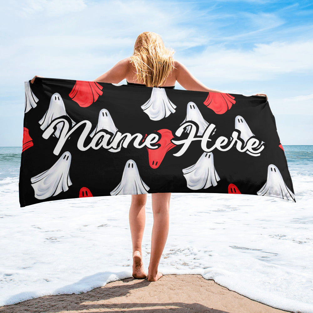 Personalized Beach Towel | Customized Bats Retro Style Beach Towel | Bachelorette Bridesmaid Towel | Personalized Gifts