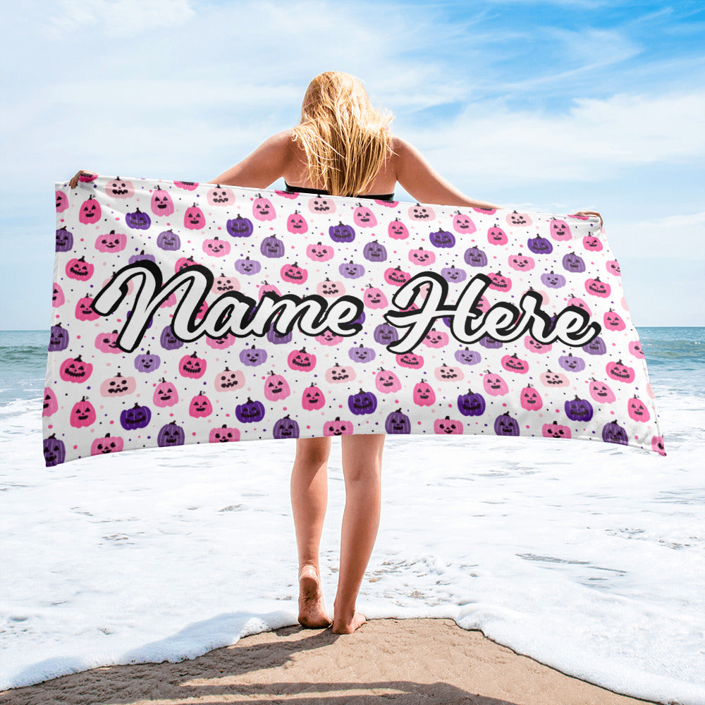 Personalized Beach Towel | Customized Bats Retro Style Beach Towel | Bachelorette Bridesmaid Towel | Personalized Gifts