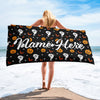 Personalized Beach Towel | Customized Bats Retro Style Beach Towel | Bachelorette Bridesmaid Towel | Personalized Gifts