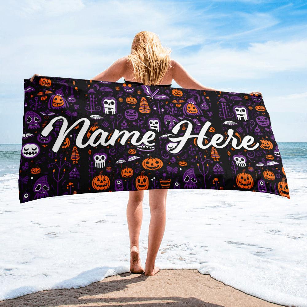 Personalized Beach Towel | Customized Bats Retro Style Beach Towel | Bachelorette Bridesmaid Towel | Personalized Gifts