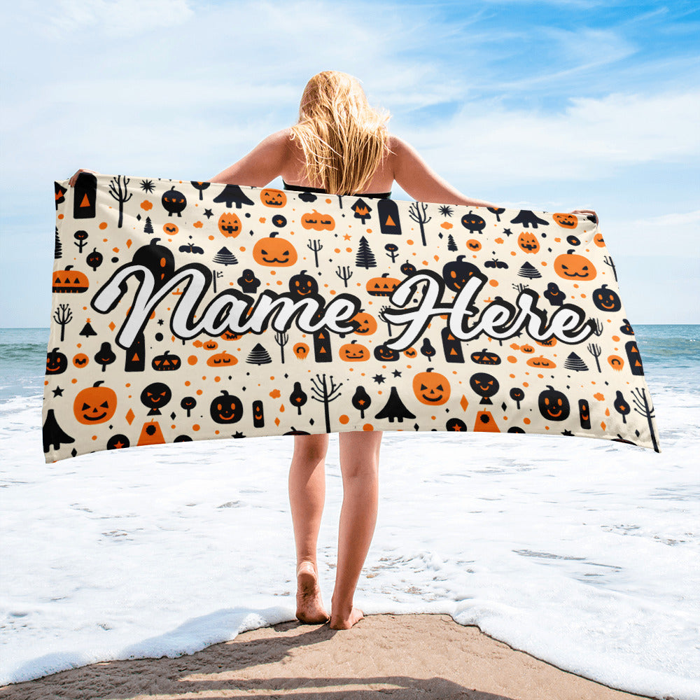 Personalized Beach Towel | Customized Bats Retro Style Beach Towel | Bachelorette Bridesmaid Towel | Personalized Gifts