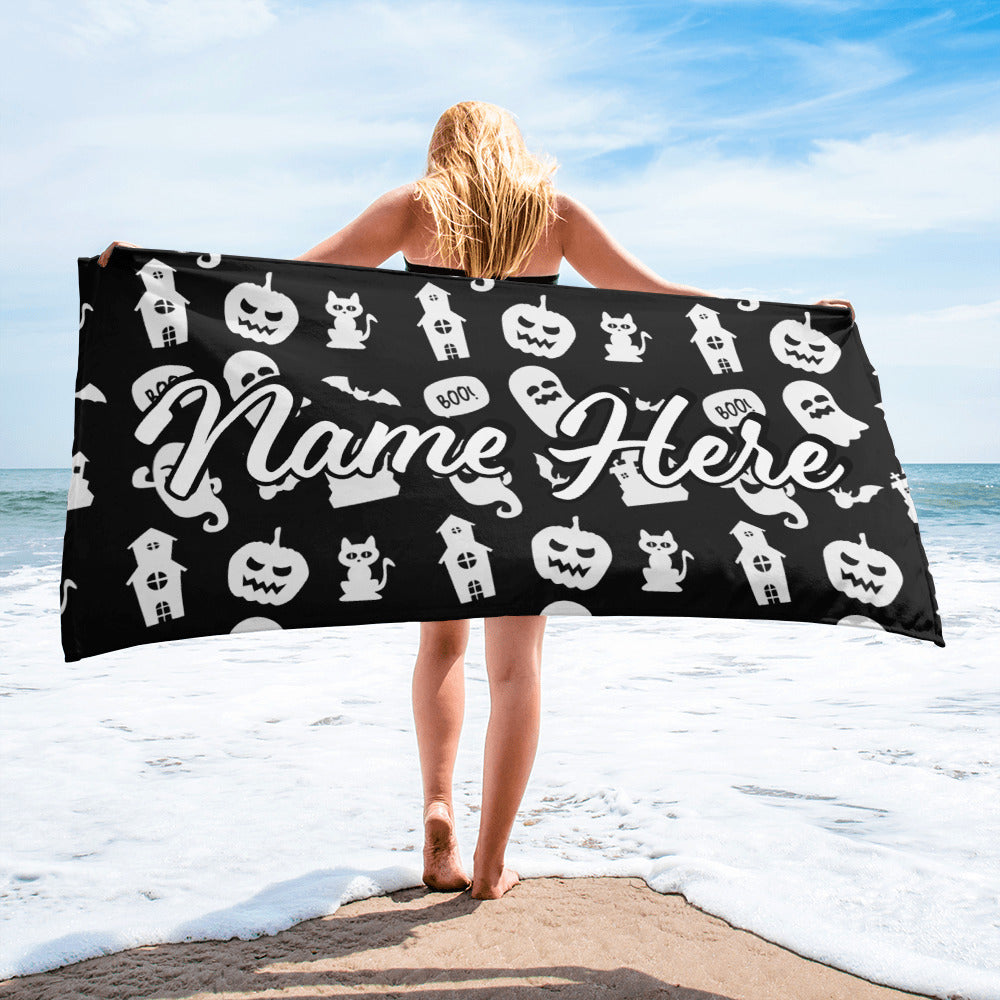 Personalized Beach Towel | Customized Bats Retro Style Beach Towel | Bachelorette Bridesmaid Towel | Personalized Gifts