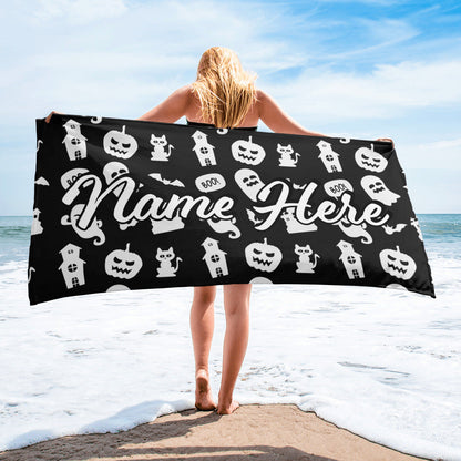 Personalized Beach Towel | Customized Bats Retro Style Beach Towel | Bachelorette Bridesmaid Towel | Personalized Gifts