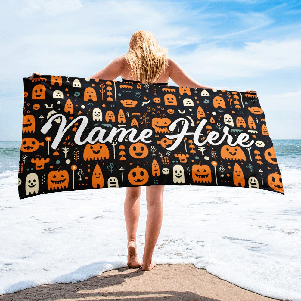 Personalized Beach Towel | Customized Bats Retro Style Beach Towel | Bachelorette Bridesmaid Towel | Personalized Gifts