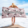 Personalized Beach Towel | Customized Bats Retro Style Beach Towel | Bachelorette Bridesmaid Towel | Personalized Gifts