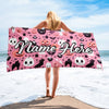 Personalized Beach Towel | Customized Bats Retro Style Beach Towel | Bachelorette Bridesmaid Towel | Personalized Gifts