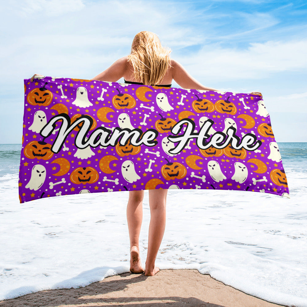 Personalized Beach Towel | Customized Bats Retro Style Beach Towel | Bachelorette Bridesmaid Towel | Personalized Gifts