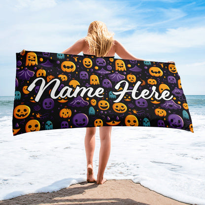 Personalized Beach Towel | Customized Bats Retro Style Beach Towel | Bachelorette Bridesmaid Towel | Personalized Gifts