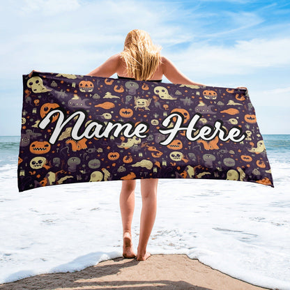 Personalized Beach Towel | Customized Bats Retro Style Beach Towel | Bachelorette Bridesmaid Towel | Personalized Gifts