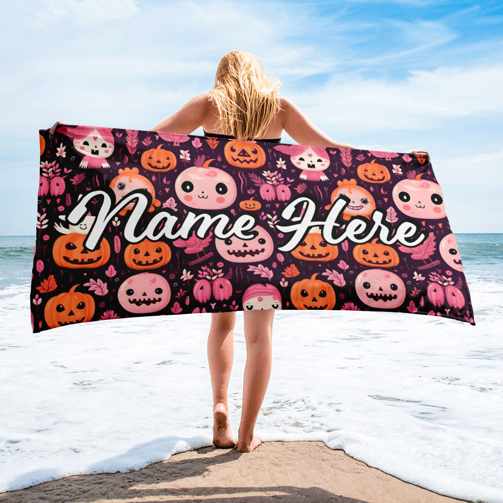 Personalized Beach Towel | Customized Bats Retro Style Beach Towel | Bachelorette Bridesmaid Towel | Personalized Gifts