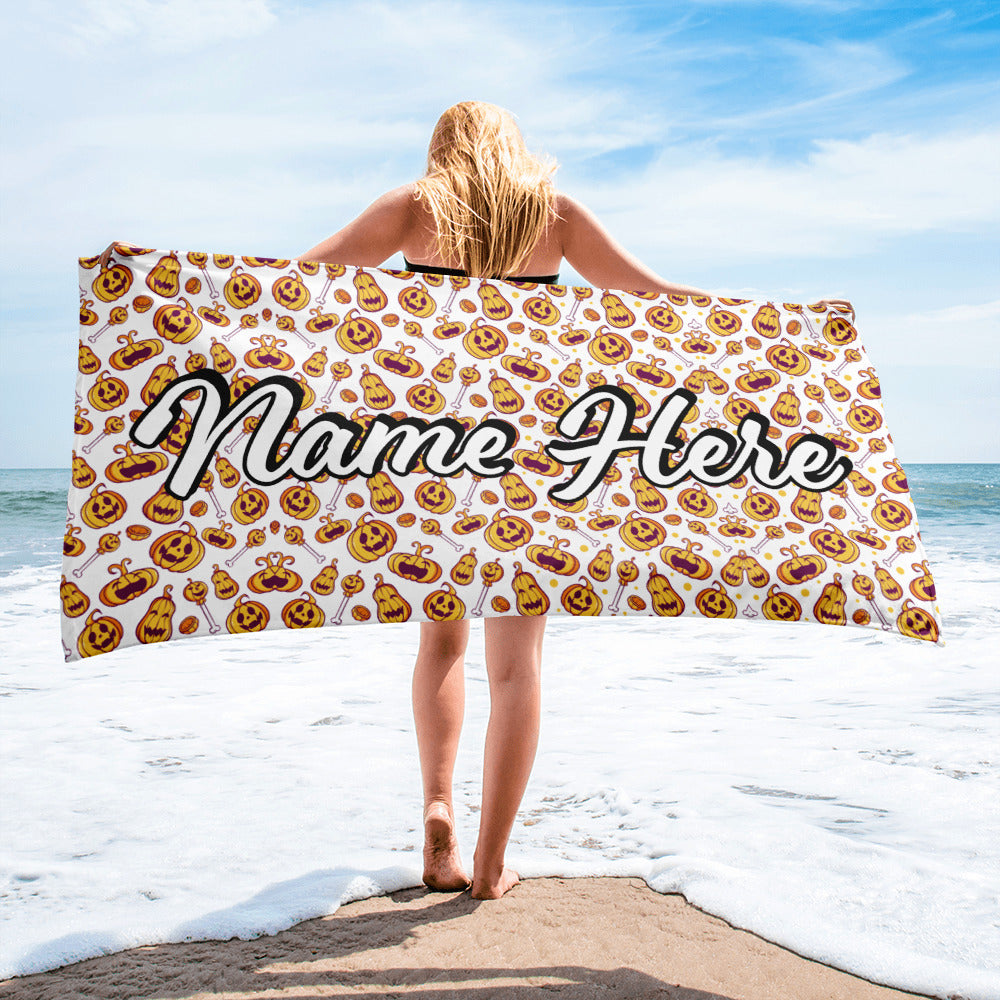 Personalized Beach Towel | Customized Bats Retro Style Beach Towel | Bachelorette Bridesmaid Towel | Personalized Gifts