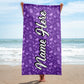 Personalized Beach Towel | Customized Bats Retro Style Beach Towel | Bachelorette Bridesmaid Towel | Personalized Gifts