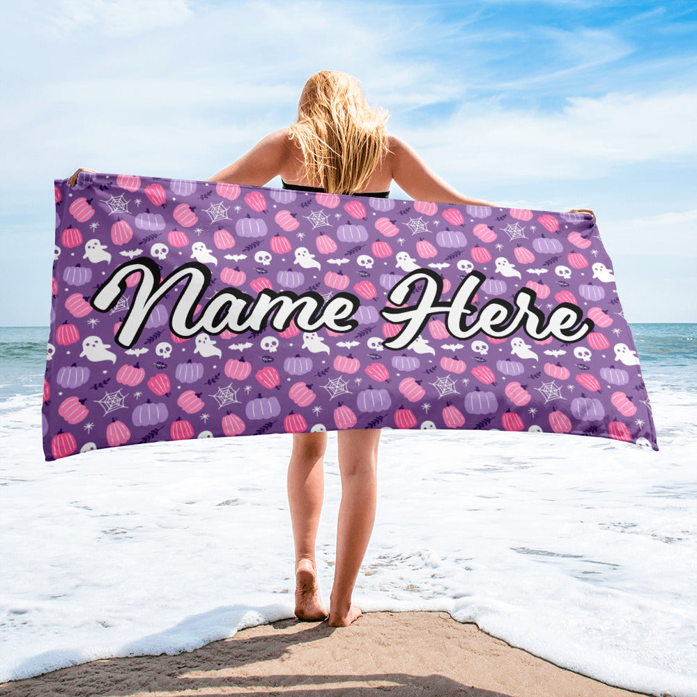 Personalized Beach Towel | Customized Bats Retro Style Beach Towel | Bachelorette Bridesmaid Towel | Personalized Gifts