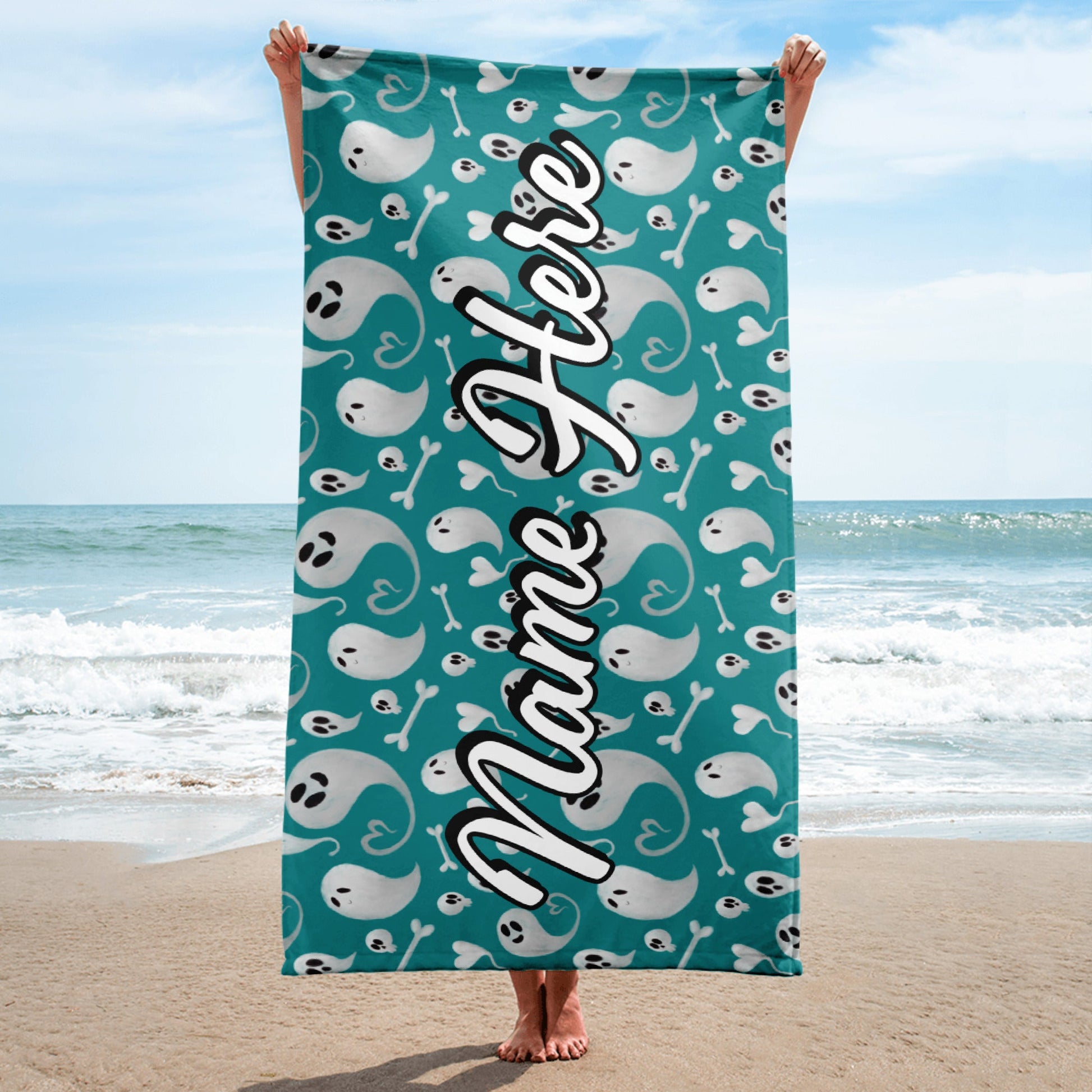 Personalized Beach Towel | Customized Bats Retro Style Beach Towel | Bachelorette Bridesmaid Towel | Personalized Gifts