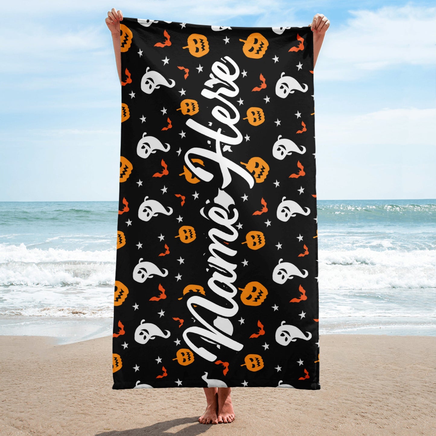 Personalized Beach Towel | Customized Bats Retro Style Beach Towel | Bachelorette Bridesmaid Towel | Personalized Gifts