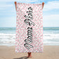 Personalized Beach Towel | Customized Bats Retro Style Beach Towel | Bachelorette Bridesmaid Towel | Personalized Gifts