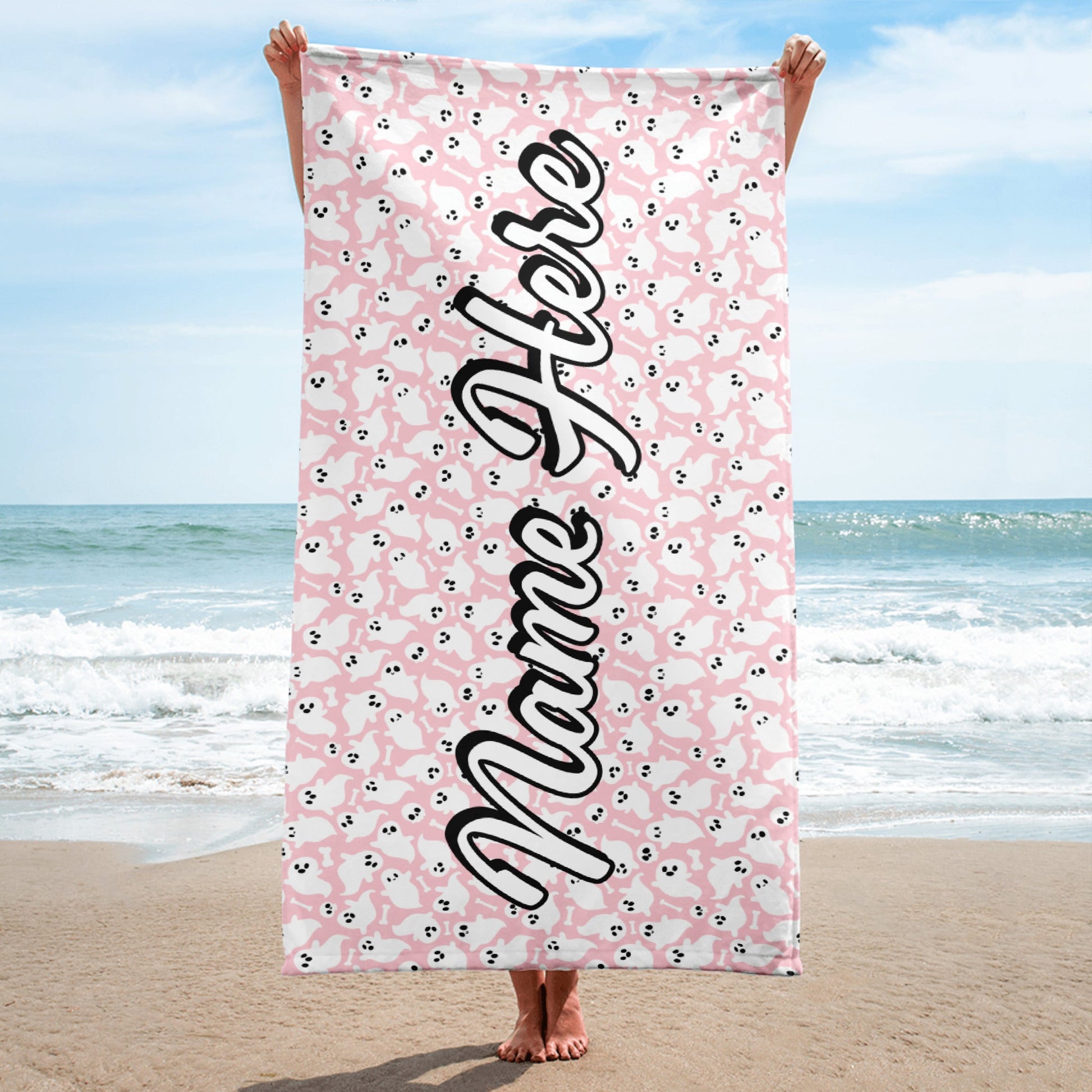 Personalized Beach Towel | Customized Bats Retro Style Beach Towel | Bachelorette Bridesmaid Towel | Personalized Gifts