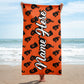 Personalized Beach Towel | Customized Bats Retro Style Beach Towel | Bachelorette Bridesmaid Towel | Personalized Gifts