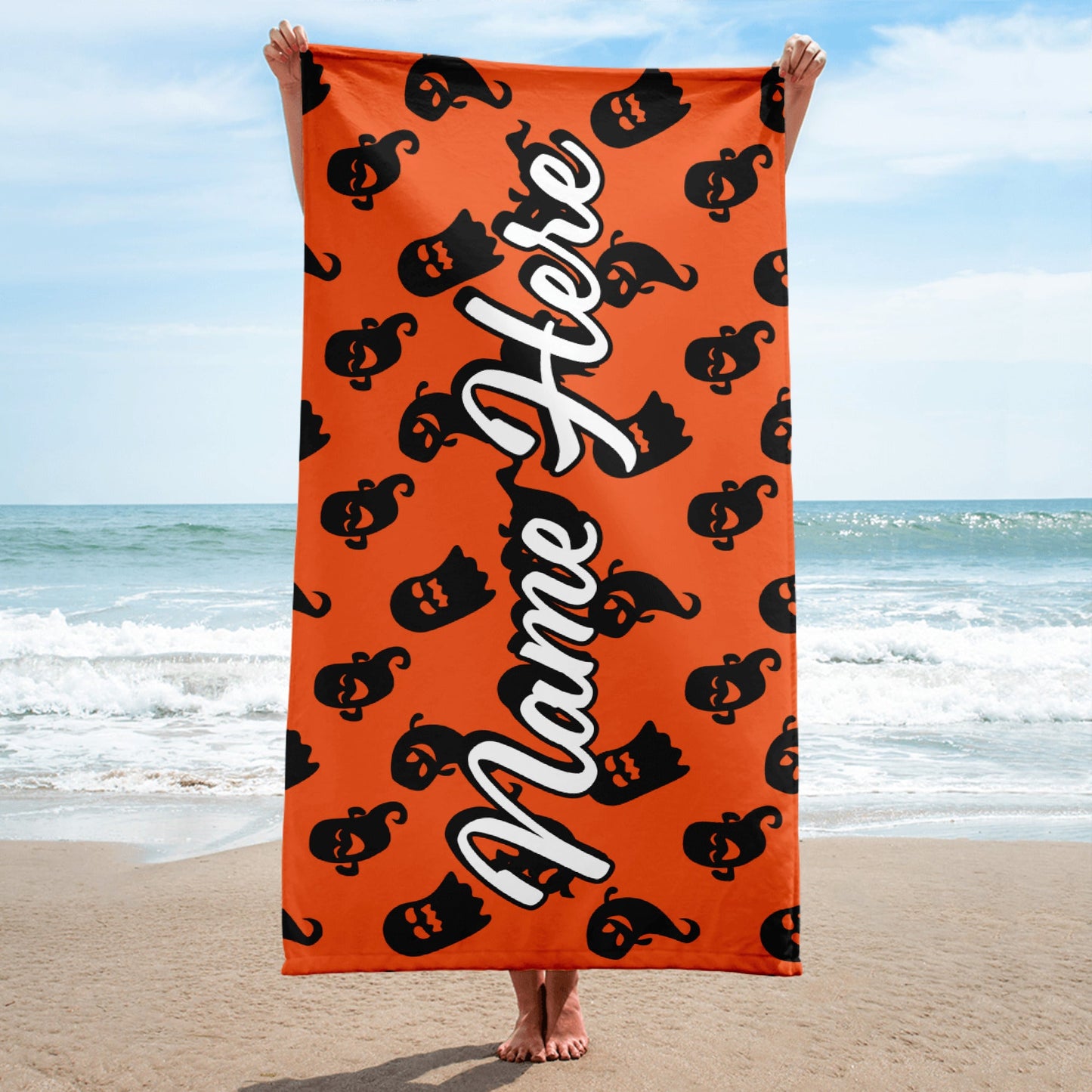 Personalized Beach Towel | Customized Bats Retro Style Beach Towel | Bachelorette Bridesmaid Towel | Personalized Gifts