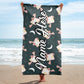 Personalized Beach Towel | Customized Bats Retro Style Beach Towel | Bachelorette Bridesmaid Towel | Personalized Gifts